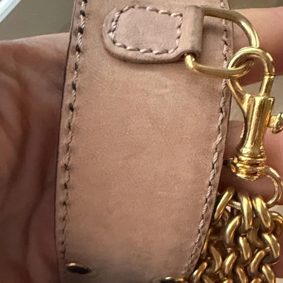 Donna Karan VTG Black Leather and Golden accents chains - Italy- Size Petite S - Picture 9 of 9